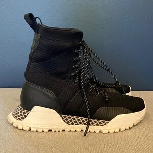 Adidas Originals Winter AF 1.3 Primeknit Core Black Hightop Sneakers. sz 9